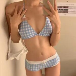 Blue Gingham Bikini: A Fresh Perspective and Styling Ideas Blue Gingham Bikini