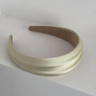 Textured Plain Fabric Headband Green by Kayochs