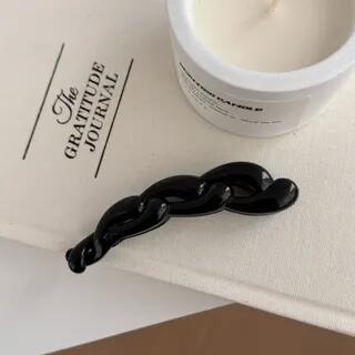 Chain Hair Clip 01 - Plain - Black | Mentosi by Mentosi