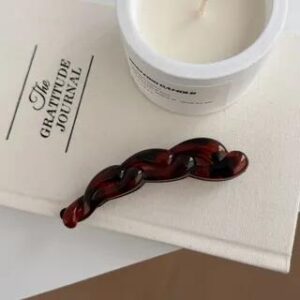 Chain Hair Clip 03 - Tortoiseshell - Red | Mentosi 282129894