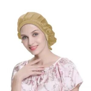 Silk Sleeping Bonnet Hat Champagne 282206742