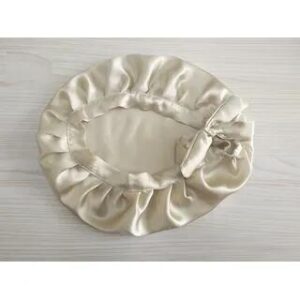 Silk Sleeping Bonnet Hat Beige 282206743