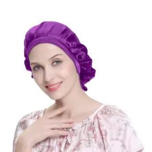 Silk Sleeping Bonnet Hat Violet 282206762