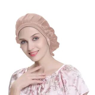 Silk Sleeping Bonnet Hat Nude Pink | Doowex by Doowex