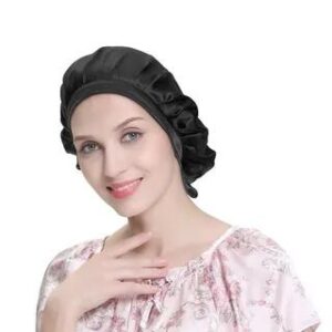 Silk Sleeping Bonnet Hat Black 282206766