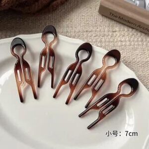 Set of 5: Hair Pin Set Of 5 - Dark Amber | Jael 282212254