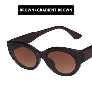 Cat Eye Sunglasses Brown Frame - Gradient Brown | iLANURA by iLANURA