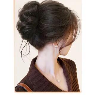 Hair Bun Brownish Black by Jasmintinea
