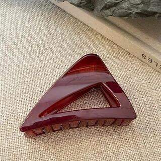 Triangle Hair Claw 15 - Patent - Red | Daeuni by Daeuni
