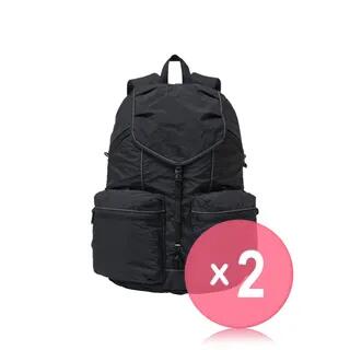 Safe Plus Backpack - 4 Colors 2pcs Bundle Set Ash Black x 2 pcs by Branden
