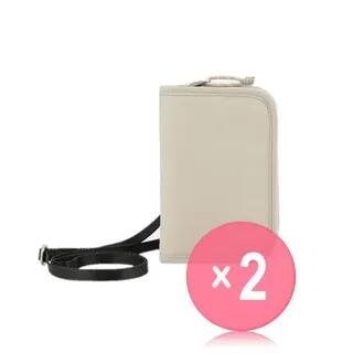 Safe Cross Wallet Bag - 3 Colors 2pcs Bundle Set Light Beige x 2 pcs by Branden