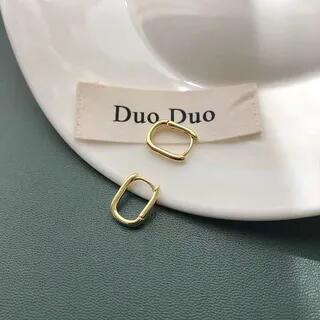 S925 Sterling Silver Hoop Earring 1 Pair - Gold | Halfla by Halfla