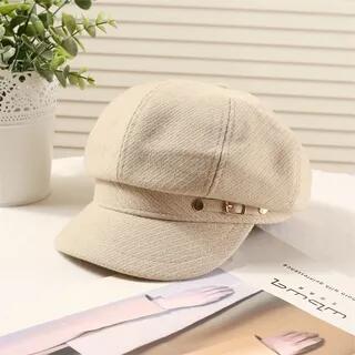 Twill Newsboy Cap Light Khaki by Nikifa
