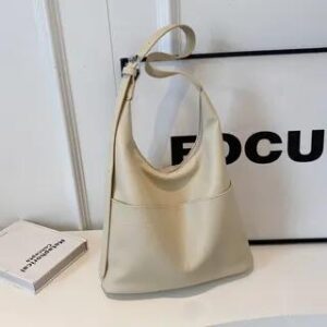 Faux Leather Tote Bag Off-White 282346680