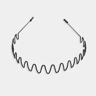 Wavy Alloy Headband 03 - Small Wave Version - Black by moliveny