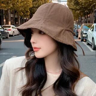 Plain Bucket Hat Coffee by Hatrix