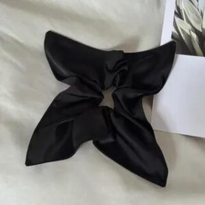 Plain Satin Scrunchie Black | Allyrinta 282360073
