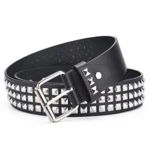 Studded Faux Leather Belt Black | Kinoxslone 282361883
