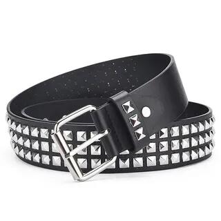 Studded Faux Leather Belt Black | Kinoxslone by Kinoxslone