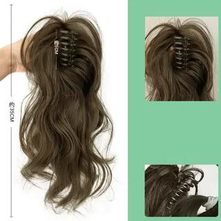 Curly Ponytail Wig Light Brown by Jasmintinea