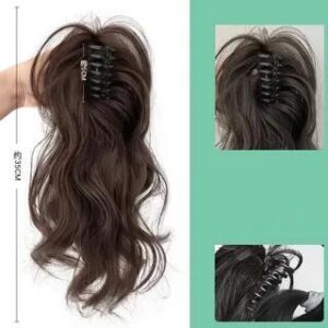 Curly Ponytail Wig Dark Brown 282366364