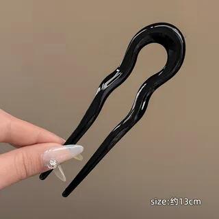 Wavy U Shape Hair Stick Black | LIDO by LIDO