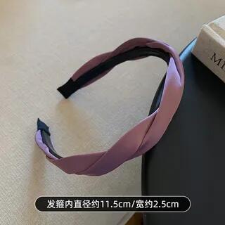 Helical Fabric Headband 1 Pc - Purplish Pink by Rodiv