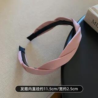 Helical Fabric Headband 1 Pc - Light Pink by Rodiv