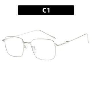 Square Frame Sunglasses Silver Frame & White Lens | iLANURA by iLANURA
