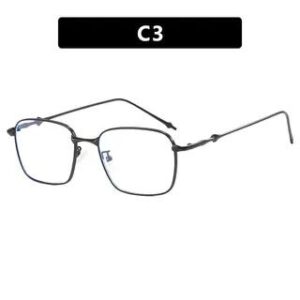 Square Frame Sunglasses Black Frame & White Lens | iLANURA 282384339