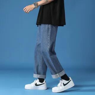 Mid-Rise Wide-Leg Jeans Black | Phoneus by Phoneus