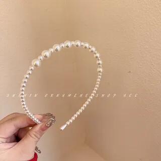 Fabric Headband (Various Designs) 04 - 1 Pc - Off-White by Mentosi