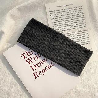 Plain Headband Dark Gray by Miss Floral