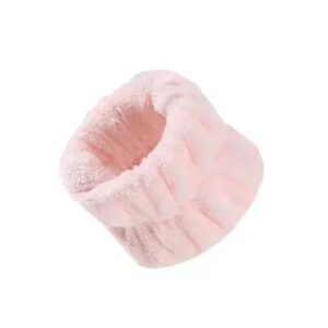 Set Of 2: Plain Fleece Wristband Set Of 2 - With OPP Pouch - Mauve Pink 282392601