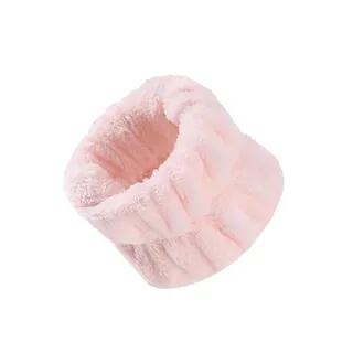 Set Of 2: Plain Fleece Wristband Set Of 2 - With OPP Pouch - Mauve Pink by Miss Floral