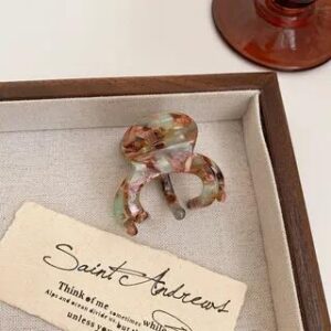 Acetate Small Hair Claw Smudge - Brown & Green | Kiren 282398210