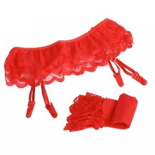Lace Garter Red by Momilove