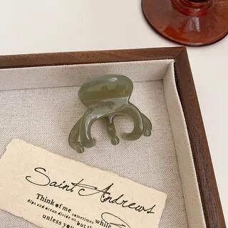 Acetate Small Hair Claw Green | Kiren by Kiren