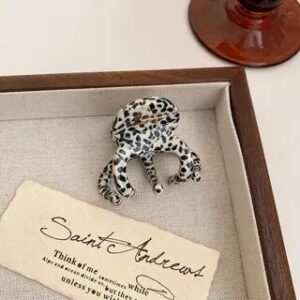 Acetate Small Hair Claw Spot - Black & White | Kiren 282398485
