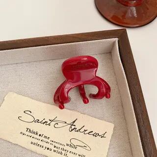 Acetate Small Hair Claw Red | Kiren by Kiren