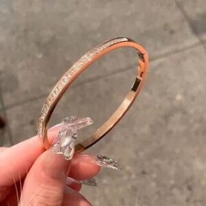 Rhinestone Bangle Rose Gold | Gaya 282408538