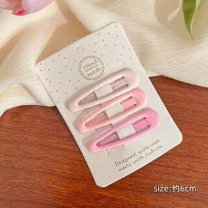 Plain Snap Clip Set 40 - Drop Shaped - Pink | LIDO 282410181