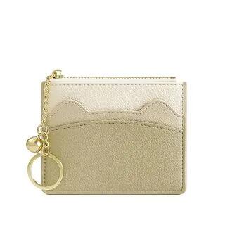 Color Block Zip Card Holder Khaki by tablarosa