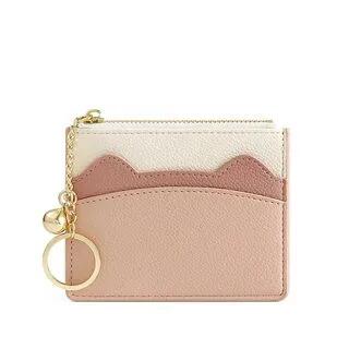 Color Block Zip Card Holder Pink by tablarosa