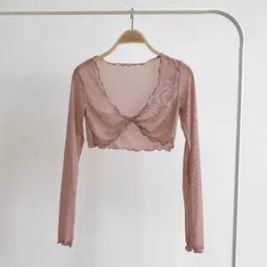 Pink Sheer Mesh Crop Top: The Outfit Formula and Styling Ideas Pink Sheer Mesh Crop Top