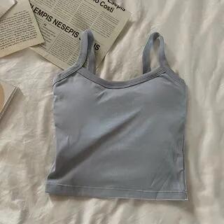 Plain Camisole Top White by ANORA