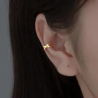 Layered Sterling Silver Cuff Earring 1 Pair - Gold | A’ROCH by A’ROCH