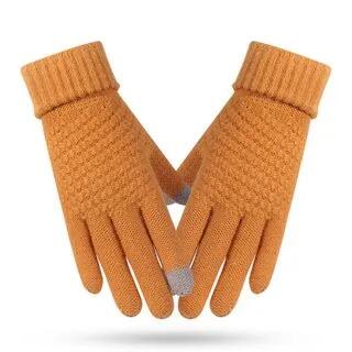 Touchscreen Knit Gloves dz111 - Curcumin by Rita Zita