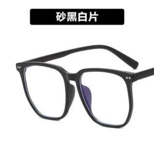 Square Blue Light Filtering Glasses Matte Black Frame - Lens - Transparent 282450588