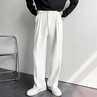 Straight Leg Dress Pants White | ravewider by ravewider